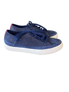 Fitflop Super T French Navy Blue Suede Sneaker Size‎ 7 EU 38